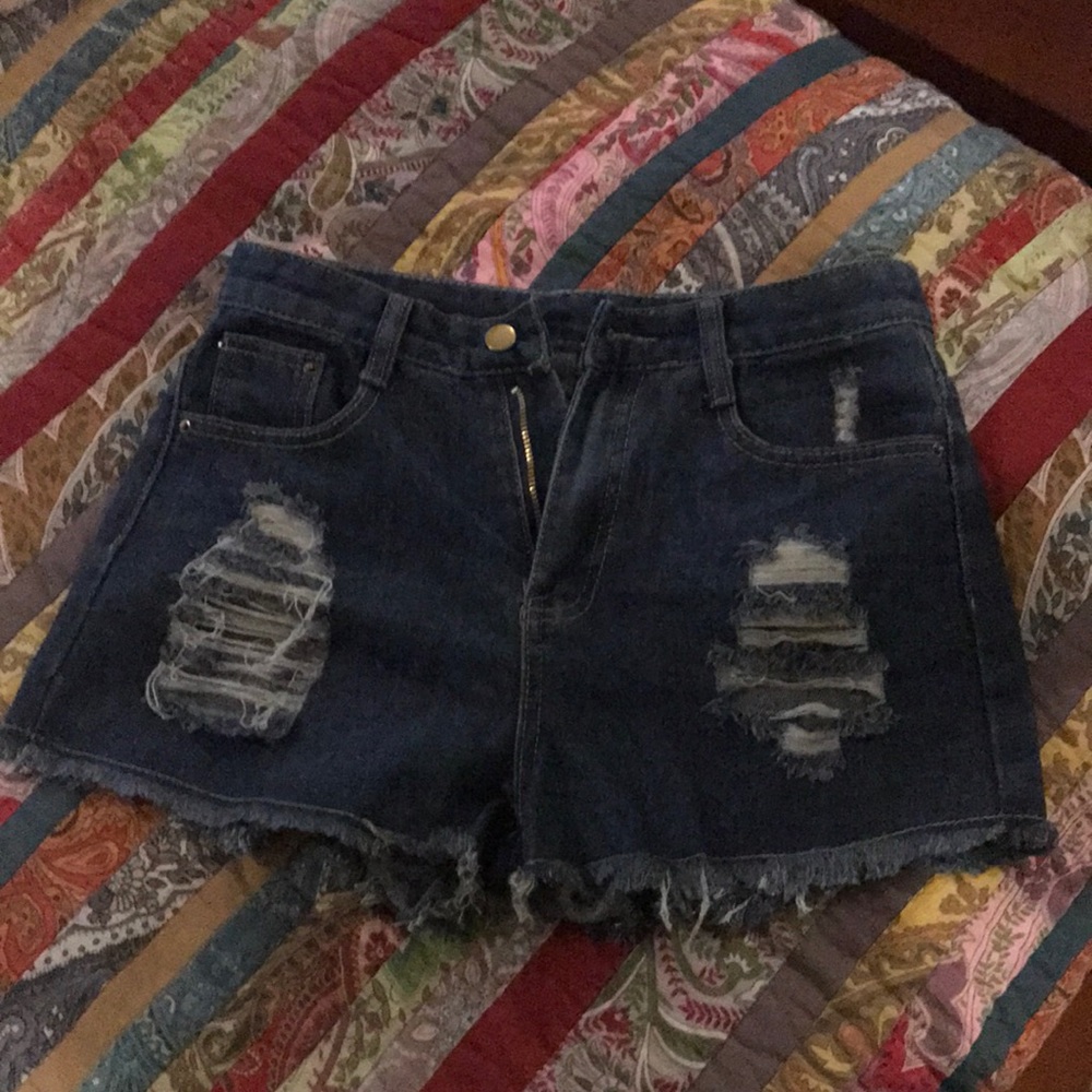 Denim shorts